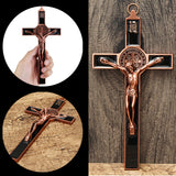 Modeling,Carving,Cross,Decorations,Metal,Alloy,JESUS,Catholic,Statue,Prayer