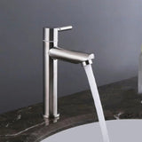 Stainless,Steel,Bathroom,Basin,Faucet,Single,Hoses,Height