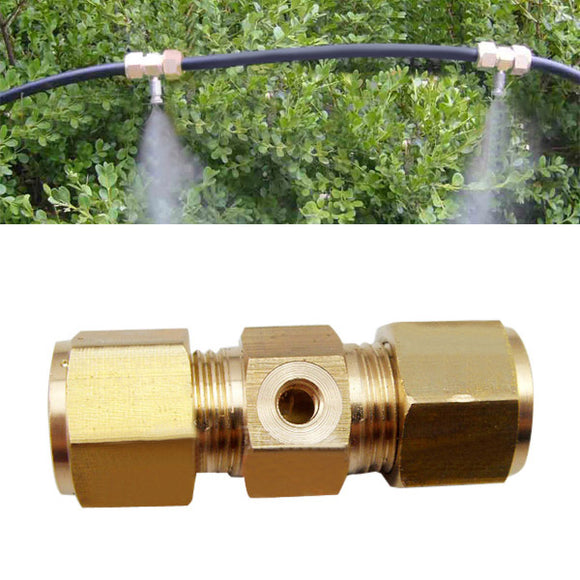 Brass,Spraying,Nozzle,Through,Connector,Gardening,Irrigation,Accessories