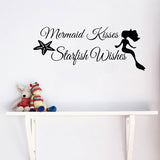Letters,Style,Stickers,Paper,Creative,Mermaid,Shaped,Decorations,Removable,Decals