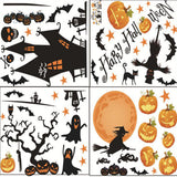 Halloween,Waterproof,Stickers,Gothic,Pumpkin,Lantern,Witch,Pattern,Nursery,Decoration