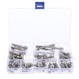 Suleve,M6SH3,50Pcs,Socket,Knurled,Screw,Stainless,Steel,Assortment