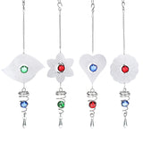 Metal,Hanging,Spinner,Chime,Glass,Center,Decorations