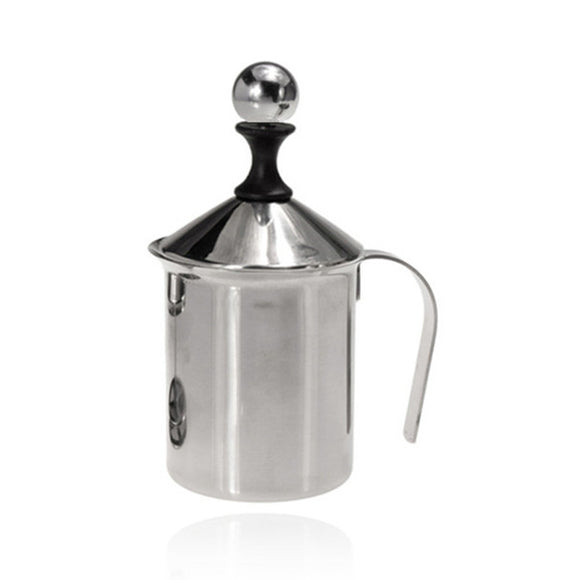 Stainless,Steel,Frother,Creamer,Cappuccino,400ML,Coffee,Double,Froth