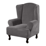 Velvet,Cover,Elastic,Wingback,Coverage,Chair,Protector,Stretch,Slipcover,Dustproof,Armchair,Cover,Office,Furniture,Decorations