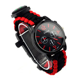 IPRee,Survival,Compasss,Bracelet,Watch,Waterproof,Emergency,Paracord,Wristband