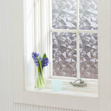 40cmX200cm,Modern,Flower,Pattern,Glass,Stickers,Bathroom,Balcony,Sliding,Frosted,Glass,Stick