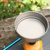 IPRee,350ml,People,Titanium,Frying,Outdoor,Portable,Cookware,Camping,Picnic