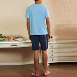 INCERUN,Comfortable,Men's,Short,Sleeve,Shirt,Shorts,Pajamas,Summer,Homewear