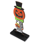 Boxwood,Wooden,Halloween,Pumpkin,Standing,Craft,Festival,Decoration