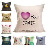 Honana,43x43cm,Father's,Flower,Cotton,Linen,Pillow,Cushion,Cover,Decor