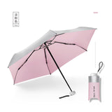 Titanium,Silver,Plastic,Umbrella,Ultra,Light,Umbrella,Sunscreen,Pocket,Umbrella,Umbrella,Female