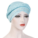 Women,Vintage,Ethnic,Style,Breathable,Flower,Headband,Turban