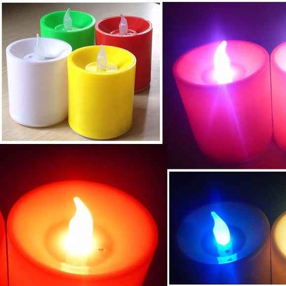 Flickering,Electronic,Colorful,Voice,Control,Candles,Light,Candle,Christmas,Holiday,Decoration