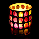 Glass,Candle,Holder,Votive,Moroccan,Light,Table,Candleholder
