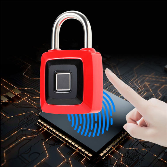 Smart,Fingerprint,Keyless,Stainless,Steel,Rechargeable,Luggage,Padlock,Phone,Unlock