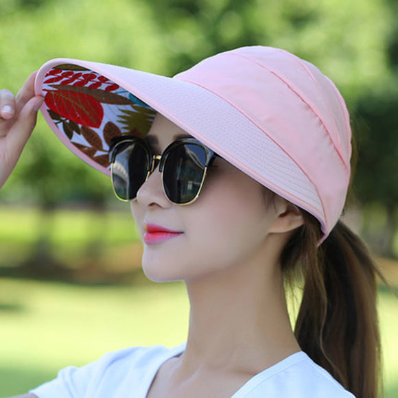 Women,Summer,Outdoor,Casual,Foldable,Sunshade,Protection,Visor