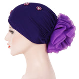 Women,Winter,Cotton,Earmuffs,Muslin,Chemical,Turban,Outdoor,Flexible,Rhinestone,Beanie