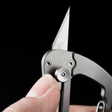 Titanium,Alloy,Outdoor,Survival,Blade,Climbing,Keychain,Screwdriver,Opener,Paper,Cutter