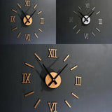 Honana,Creative,Acrylic,Mirror,Sticker,Quartz,Clocks,Watch,Large,Decor