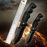 120mm,Stainless,Steel,Black,Folding,Knife,Outdoor,Survival,Camping,Knife,Fishing,Cutter