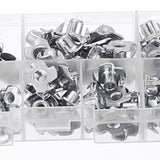 Suleve,80Pcs,Plated,Steel,Pronged,Blind,Insert,Assortment