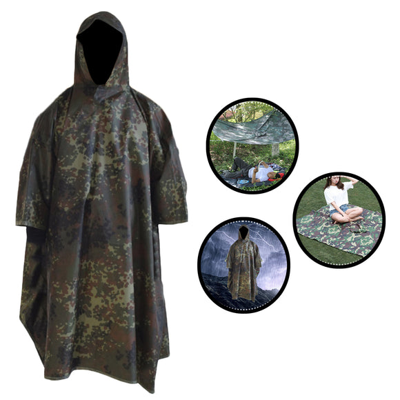Outdoor,Military,Waterproof,Raincoat,Unisex,Awning,Camping,Poncho,Picnic