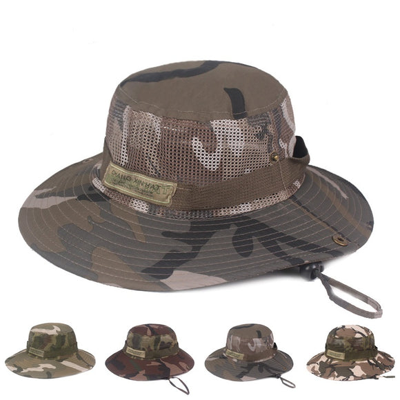 Unisex,Camouflage,Foldable,Bucket,Outdoor,Mountaineering,Visor,Breathing,Basin