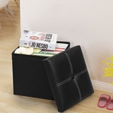 Multifunctional,Storage,Stool,Leather,Ottoman,Bench,Footrest,Footstool,Square,Chair,Office,Furniture