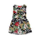 Floral,Harness,Dress,Clothes,Shirts,Sundress,Black