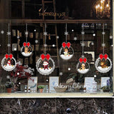 Christmas,Hanging,Balls,Stickers,Decoration,Vinyl,Decals,Window,Removable,Adhesive,Stickers