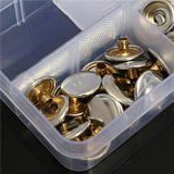 47pcs,Metal,Canvas,Buckle,Quick,Fastener,Buttons,Screws