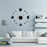 Honana,Creative,Acrylic,Mirror,Sticker,Quartz,Clocks,Watch,Large,Decor