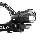 XANES,2032B,1800lm,Headlamp,Waterproof,Charging,Adjustable,Power,Display,Flashlight,Cycling,Fishing,Headlight