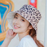 Women,Cotton,Leopard,Fisherman,Outdoor,Resistence,Bucket