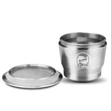 Stainless,Steel,Coffee,Capsule,Refillable,Reusable,Capsules,Nespresso,Machine