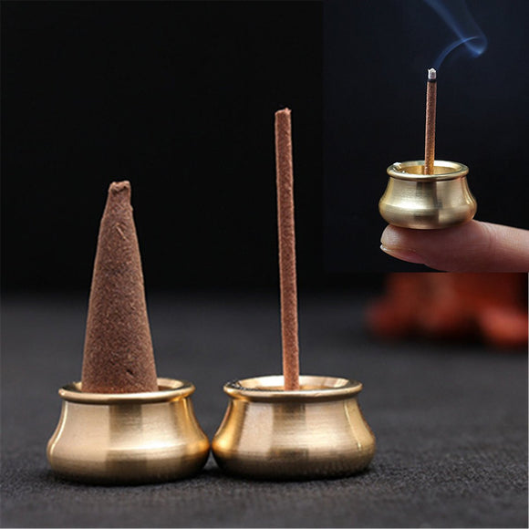 Copper,Incense,Stick,Burner,Holder,Plate,Censer,Tower,Meditation,Decor