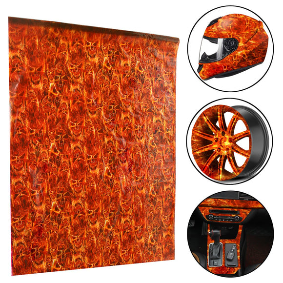 50x100cm,Flame,Hydrographic,Water,Transfer,Printing,Hydro,Dipping,Decorations