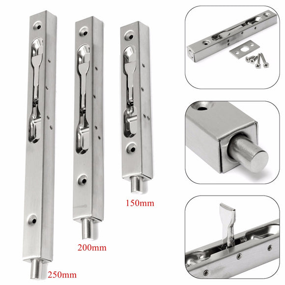 Slide,Stainless,Steel,Flush,Latch,Security,Guard