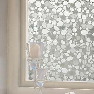 40cmX200cm,Modern,Flower,Pattern,Glass,Stickers,Bathroom,Balcony,Sliding,Frosted,Glass,Stick