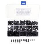 Suleve,M3NH17,780Pcs,Nylon,Screw,Black,Screw,Standoff,Spacer,Column,Assortment