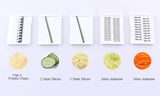 KCASA,Vegetable,Cutter,Container,Adjustable,Mandoline,Slicer,Interchangeable,Blades