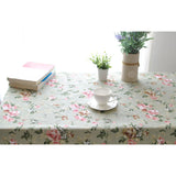 Rectangle,Pastoral,Style,Thicken,Cotton,Linen,Tablecloth,Tableware,Cover,Decor