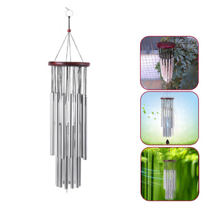 Silver,Tubes,Chimes,Church,Bells,Hanging,Decorations