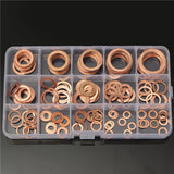 150Pcs,Solid,Copper,Washers,Assorted,Washer,Plastic,Sizes