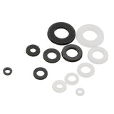 Suleve,MXNW1,500pcs,White,Black,Nylon,Washer,Washers,Gasket