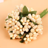 12pcs,Artificial,Simulation,Berry,Flower,Headwear,Garlan,Party,Decoration