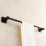 Black,Square,Towel,Holder,Bathroom,Shower,Toilet,Mount,Clothes,Hanger