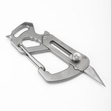 Titanium,Alloy,Outdoor,Survival,Blade,Climbing,Keychain,Screwdriver,Opener,Paper,Cutter