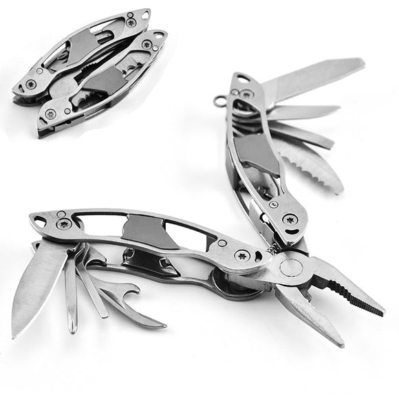 XANES,Stainless,Steel,Folding,Multifunctional,Pliers,Portable,Knife,Screwdriver,Bottle,Opener